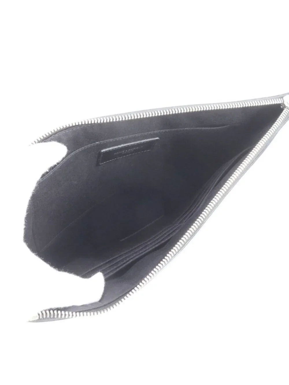 ★SOLD★ Saint Laurent YSL Yves Smoking Forever Patch Leather Clutch Pouch - Picture 6 of 8